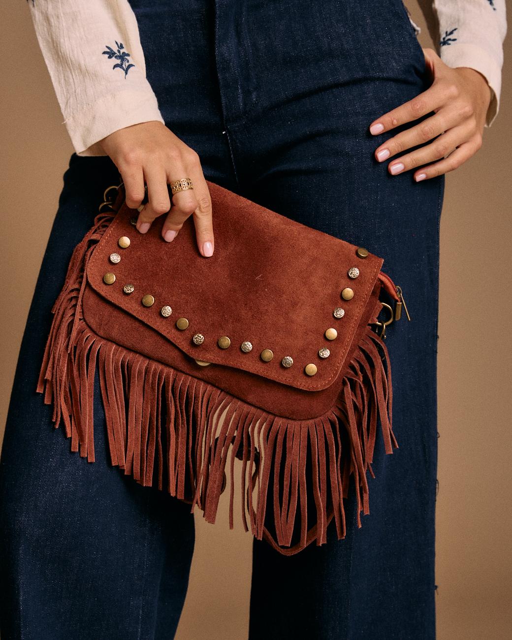 Bolso Piel Flecos Lizzy