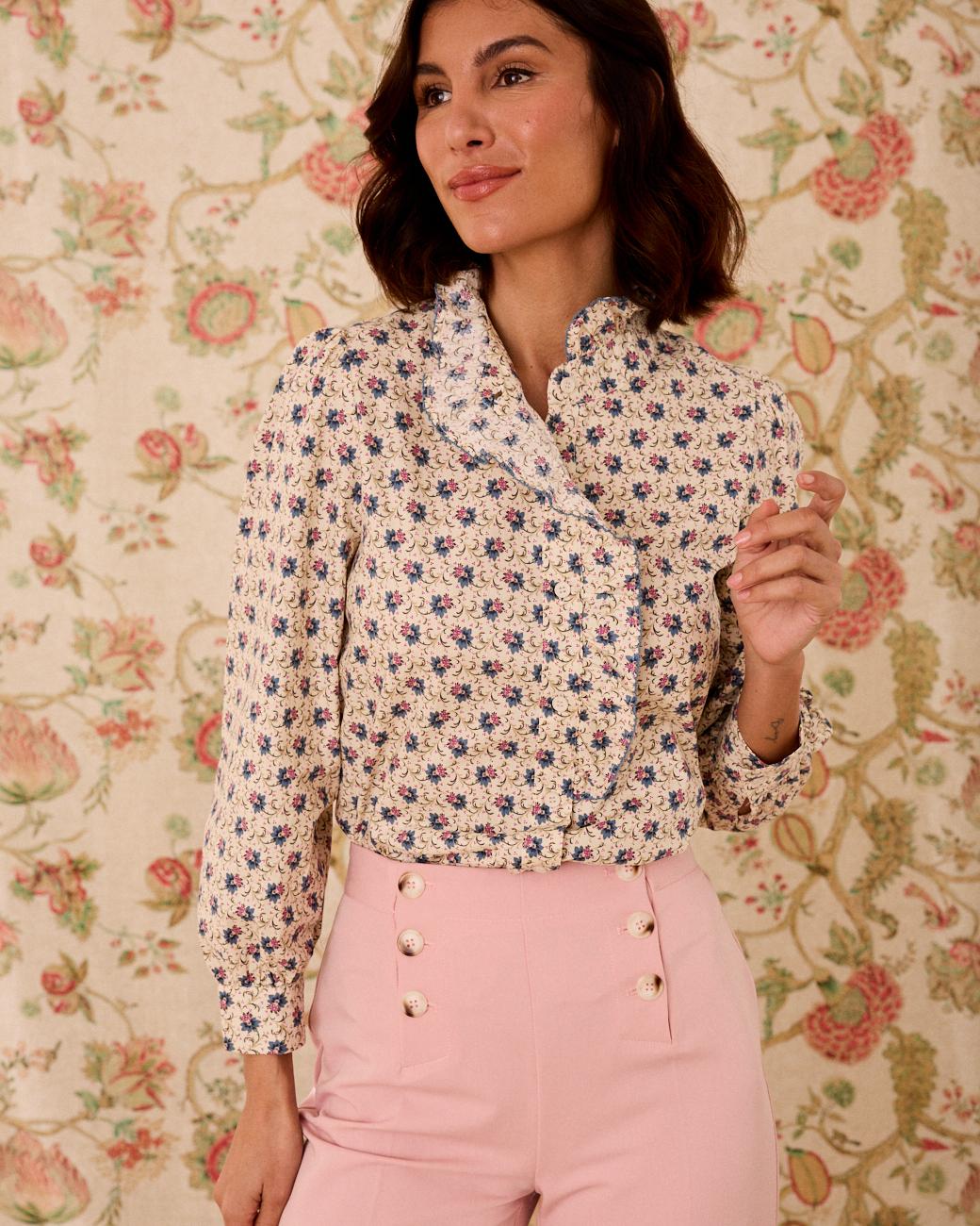 Chemise à volants Greta