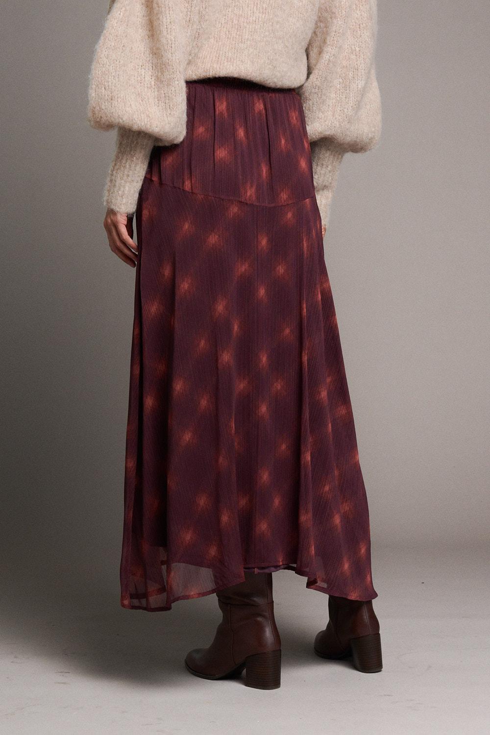Jupe bordeaux Isaline