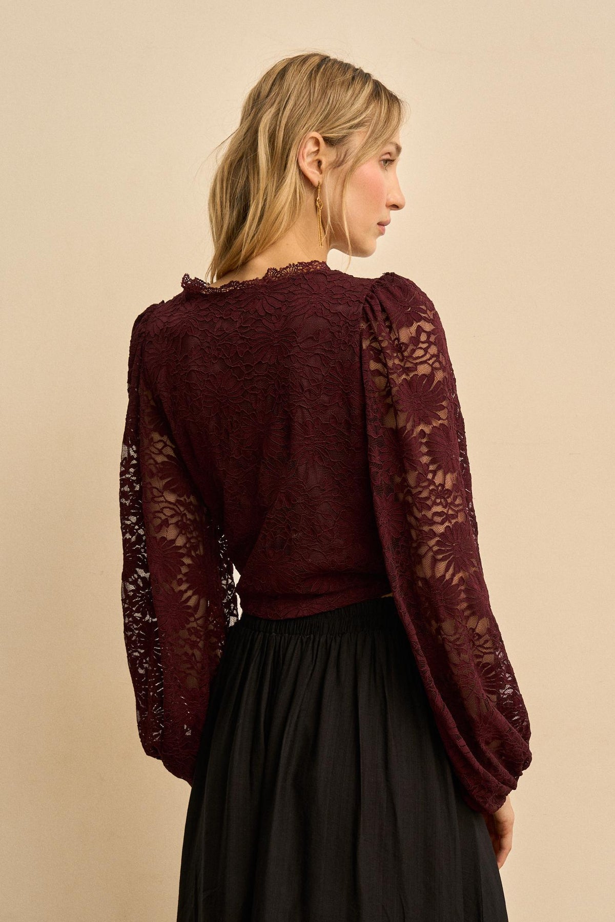 Alizée Lace Wrap Top