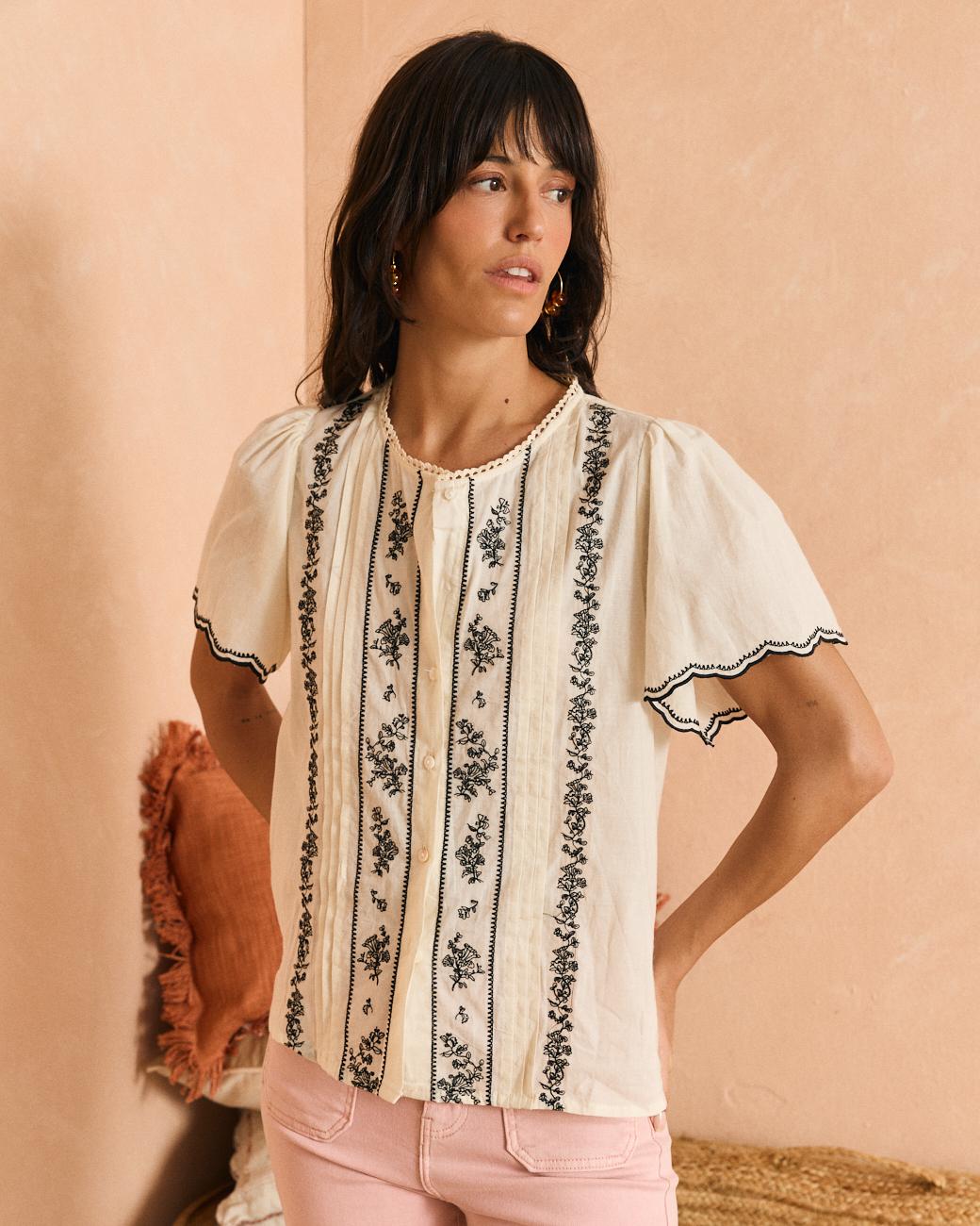 Chemise brodée Rubina