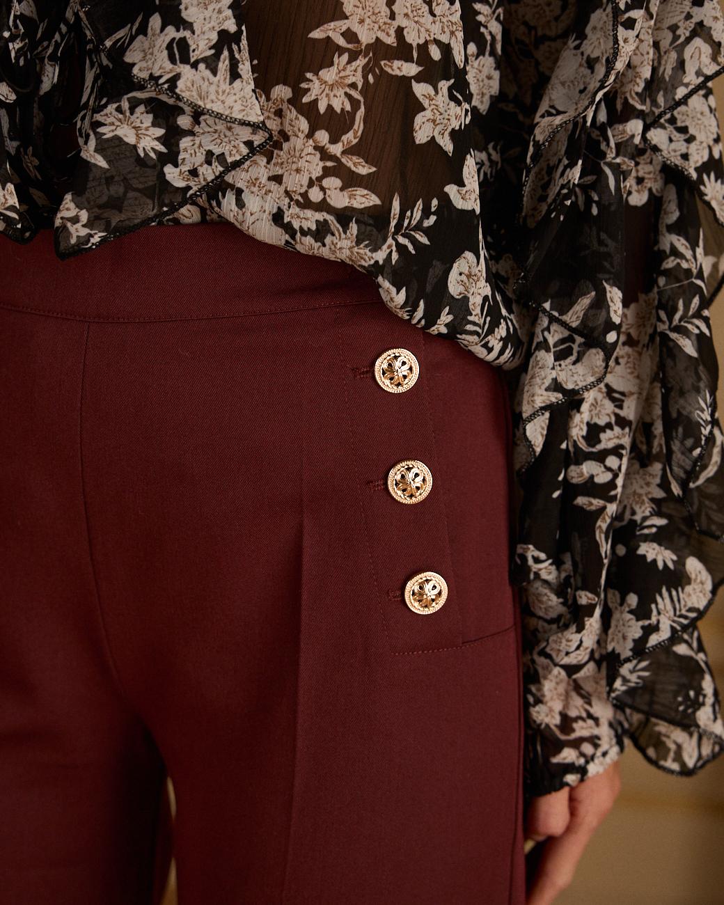 Pantalon à boutons Camille