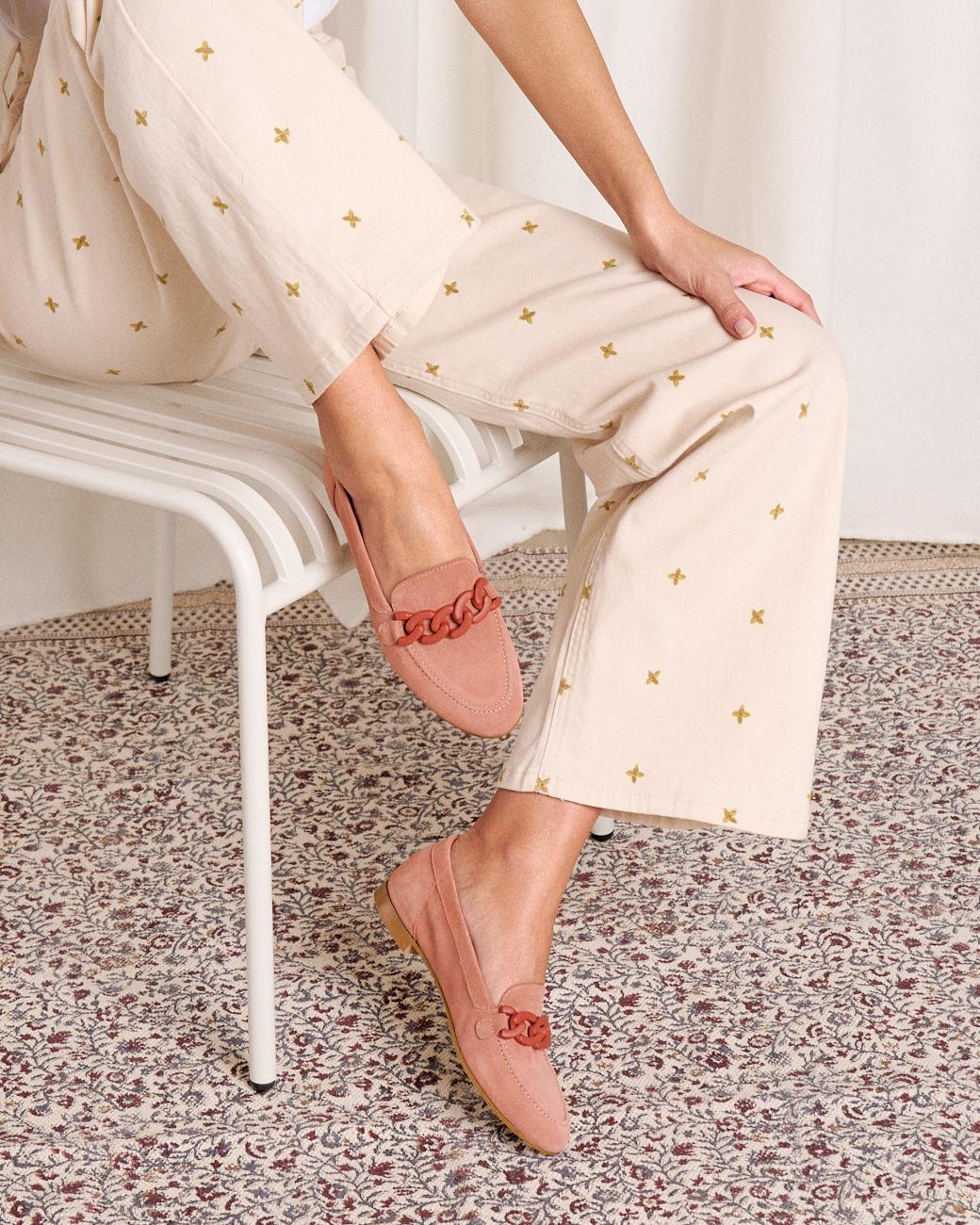 Mocassin en Cuir Velours Dalia