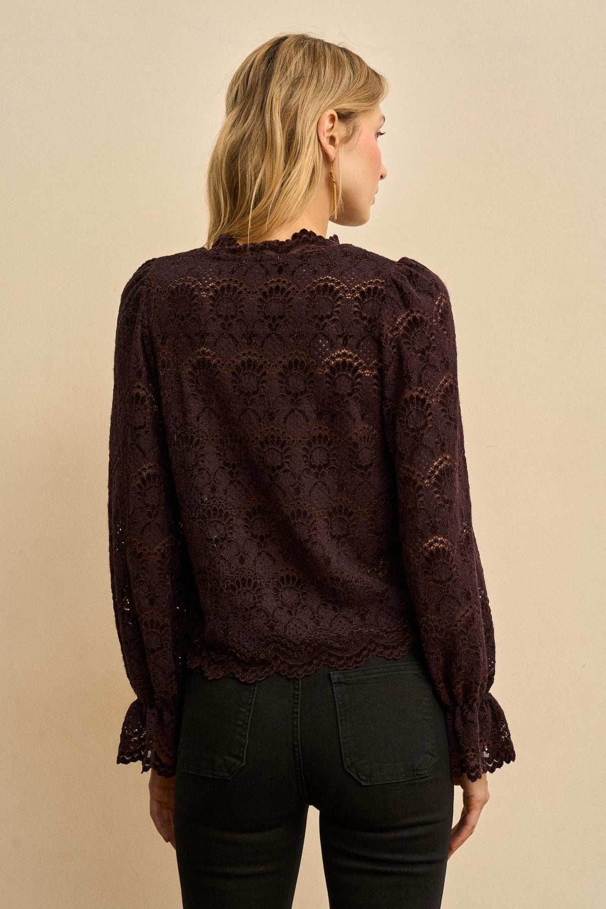 Blusa Encaje Floral Adelina