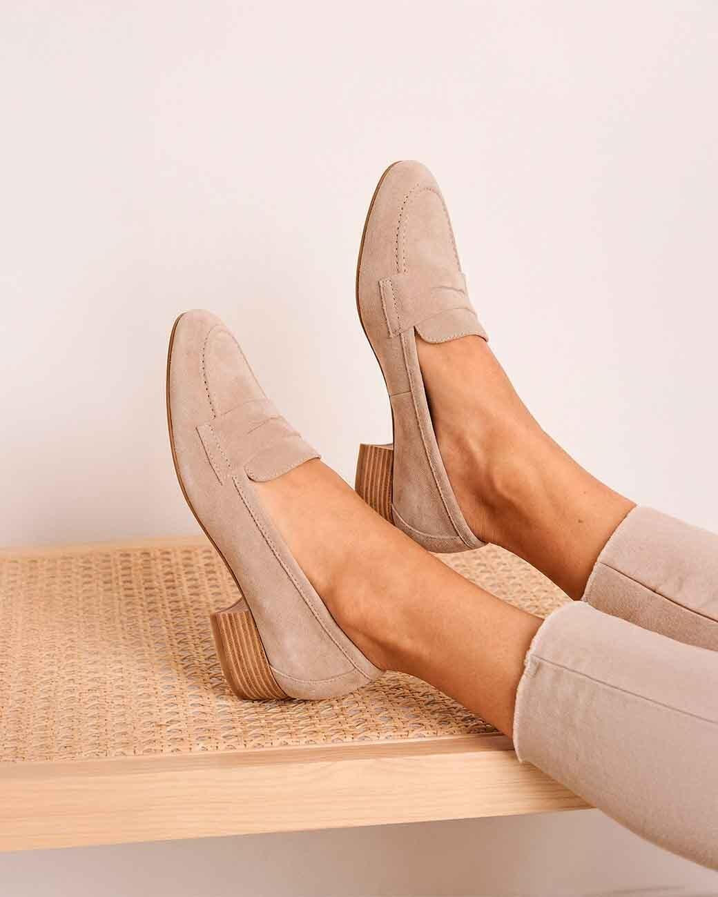 Flora Suede Loafers