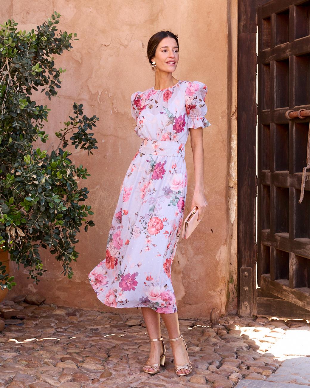 Vestido Flores Capuccine