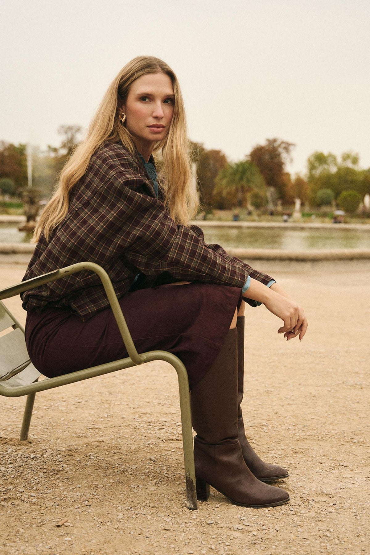 Check print Bomber Paloma