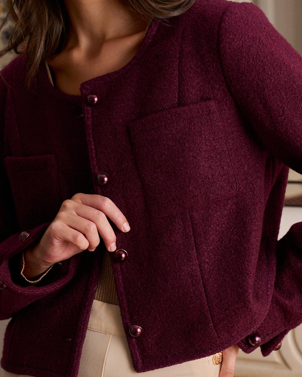 Burgundy Lorel Jacket
