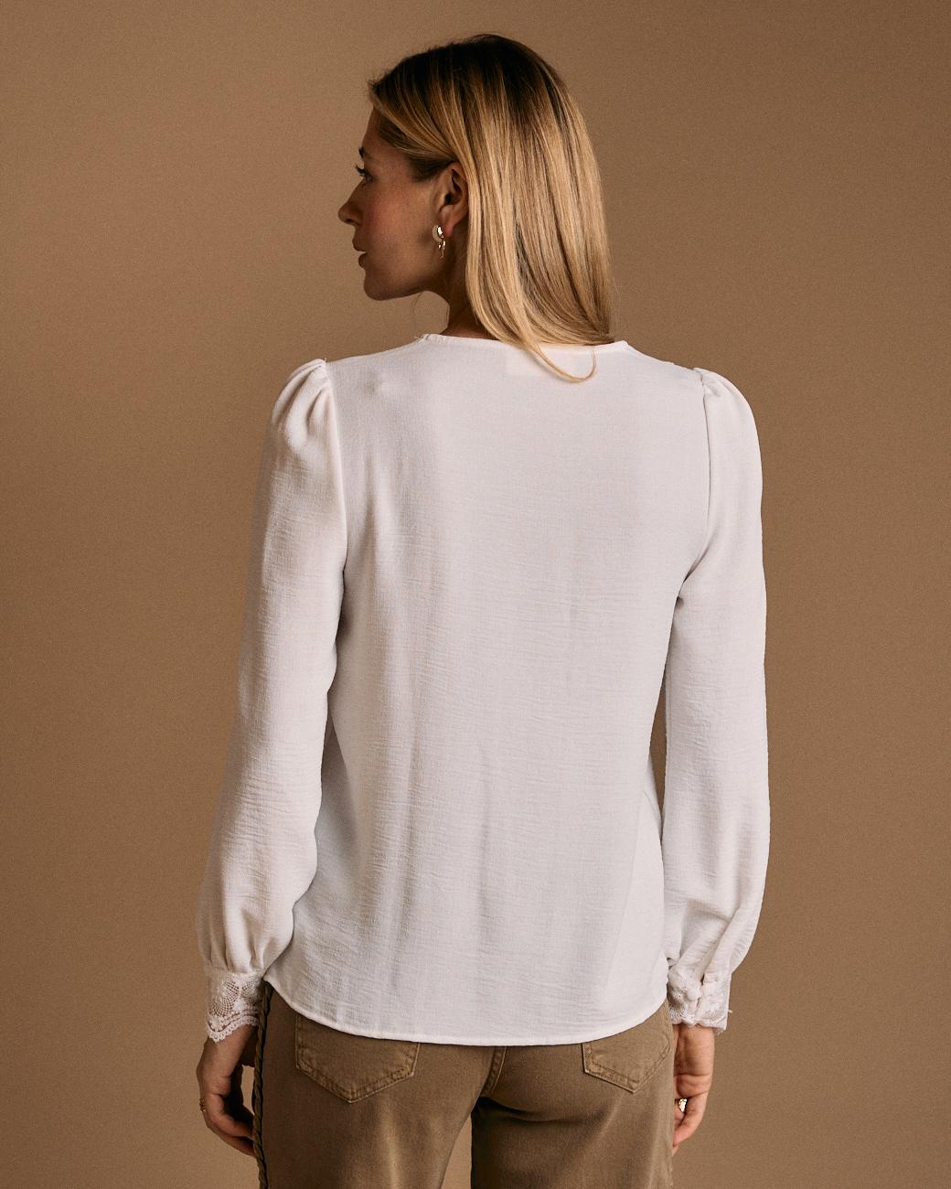 Camisa Detalle Bordado Greta