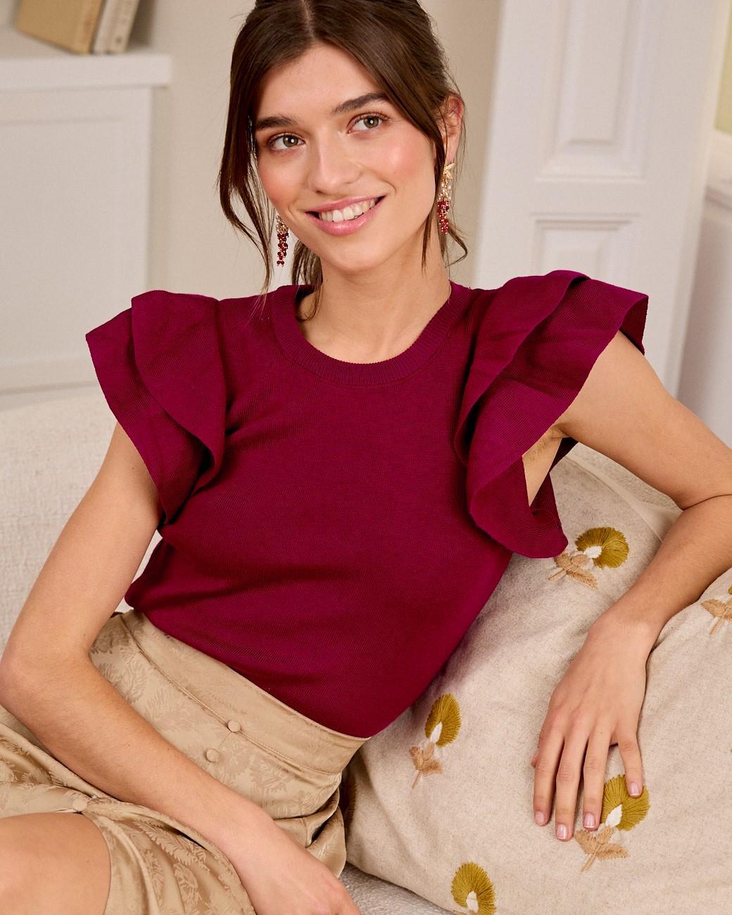 Hailey Ruffle Sleeve Top