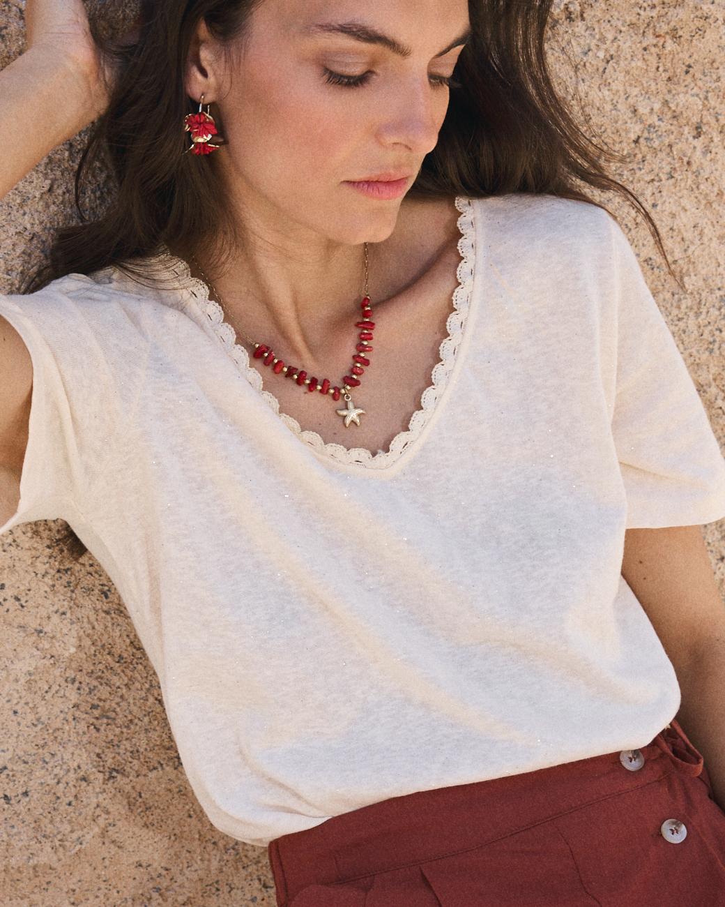 Camiseta Crochet Mila