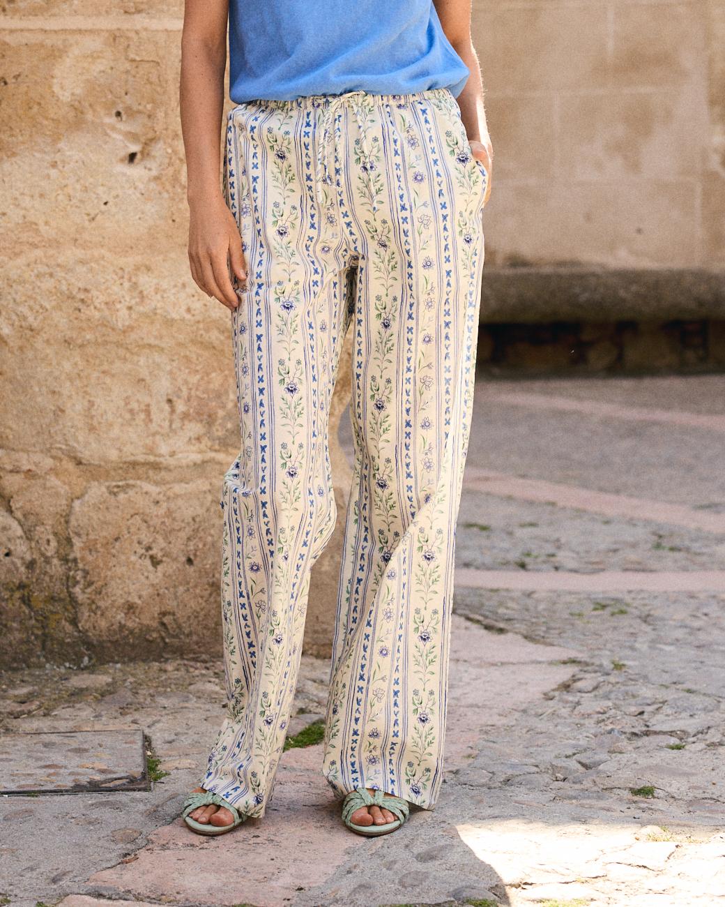 Pantalon à fleurs Elodi