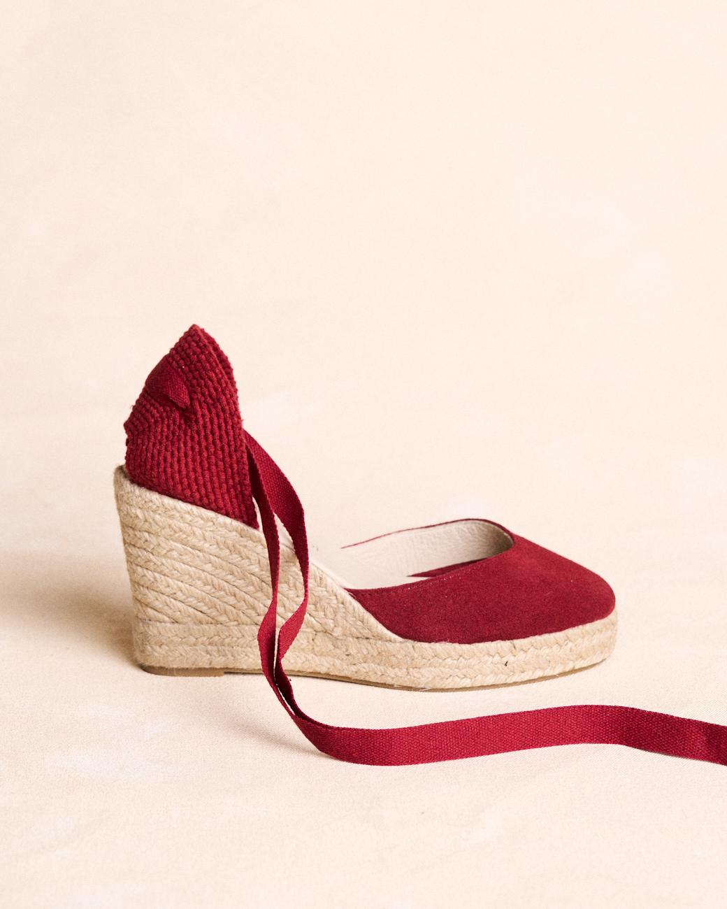 Espadrille grenat Ane