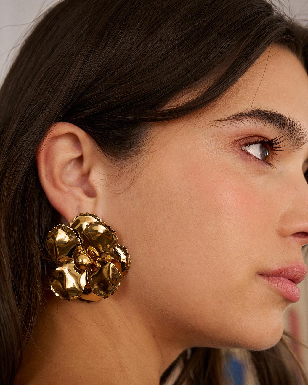Boucles d’oreilles Fleur de basilic