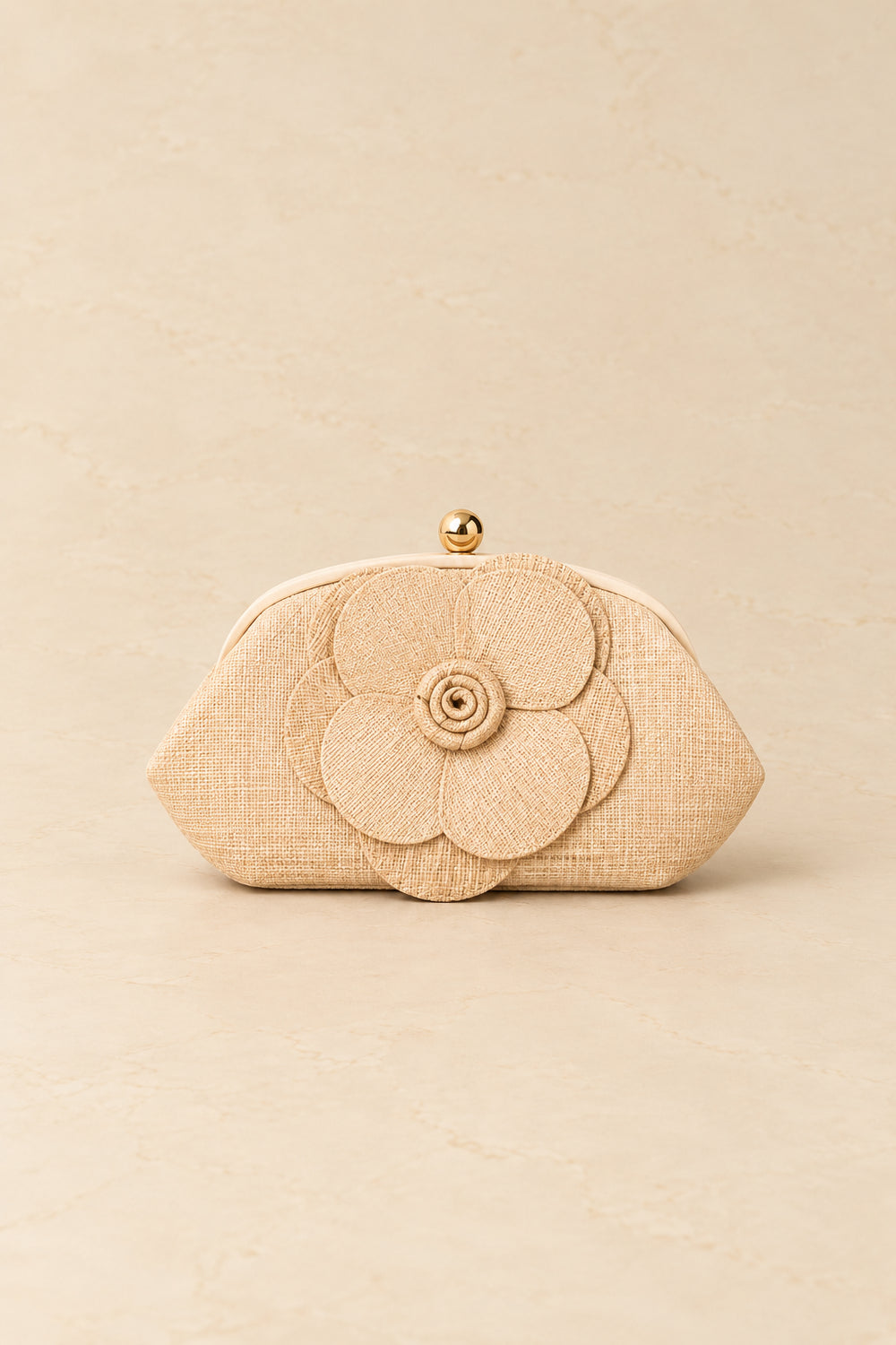 Bolso Flor Rafia