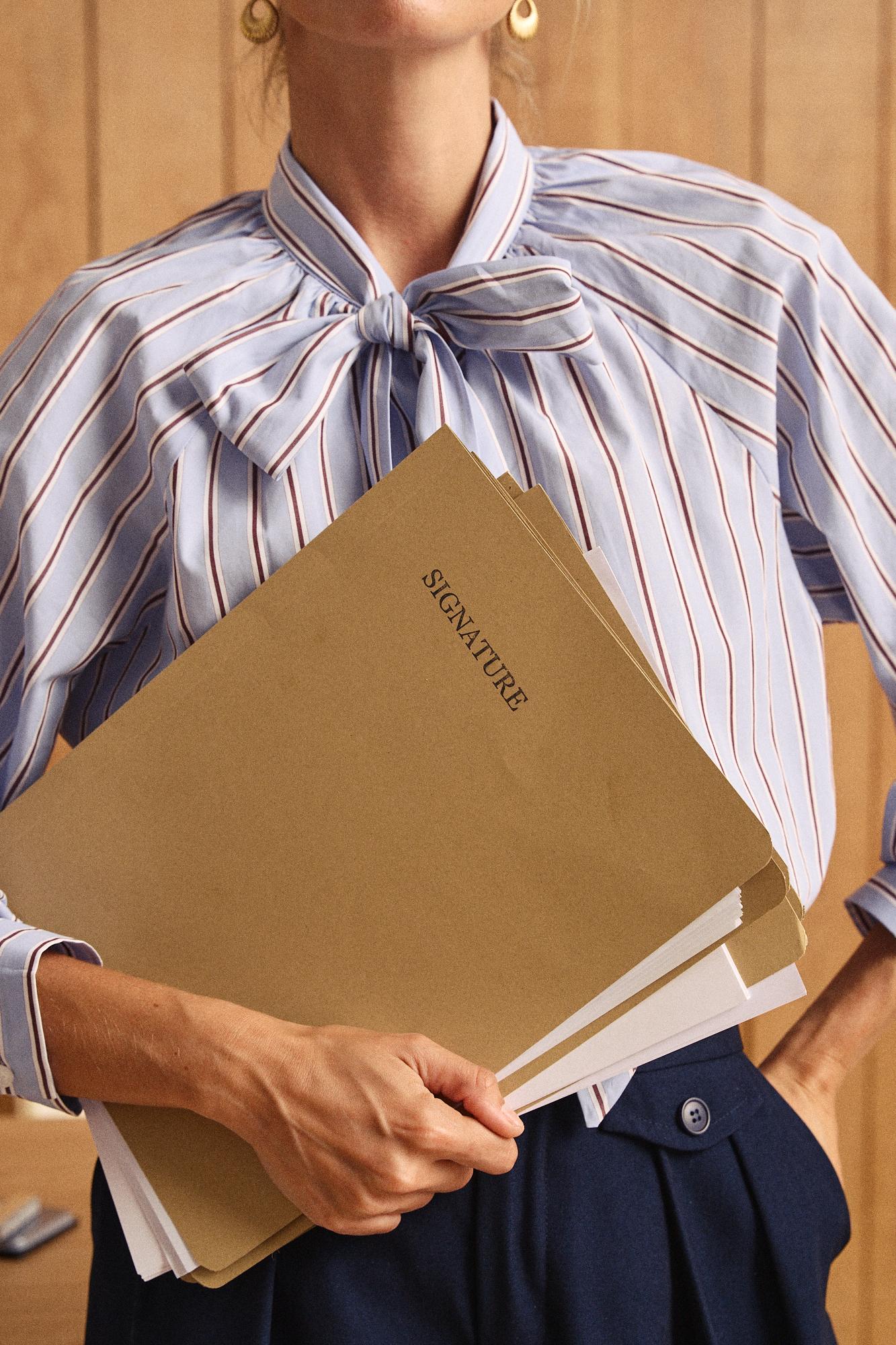 Giomar Striped Knot Shirt