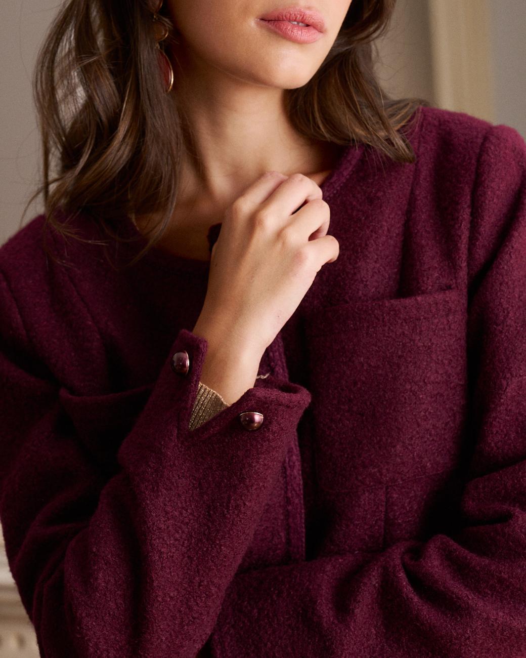 Burgundy Lorel Jacket