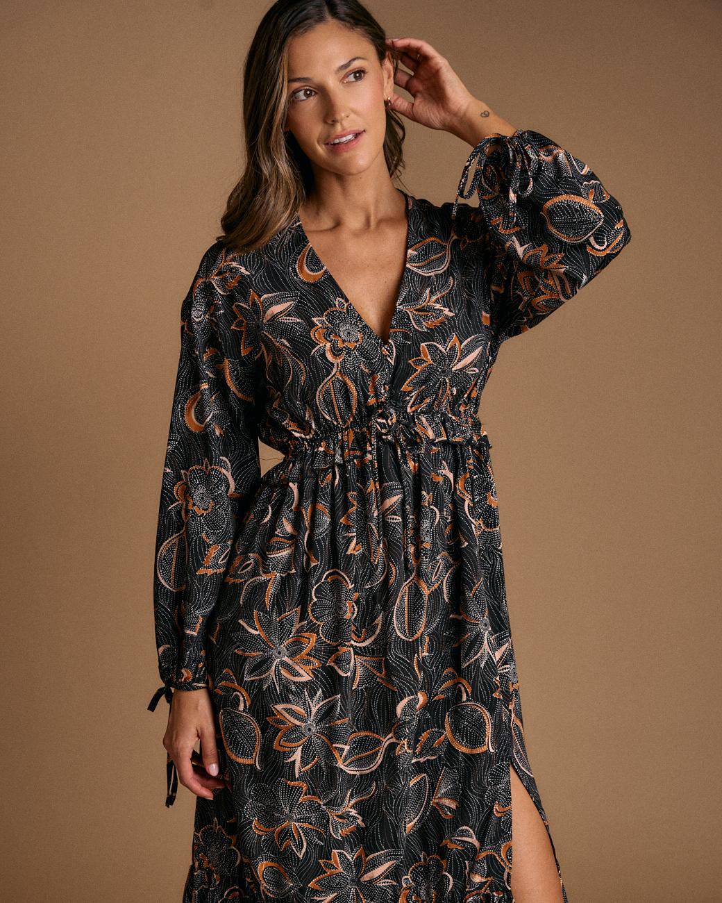 Vestido Estampado Flor Giorgia