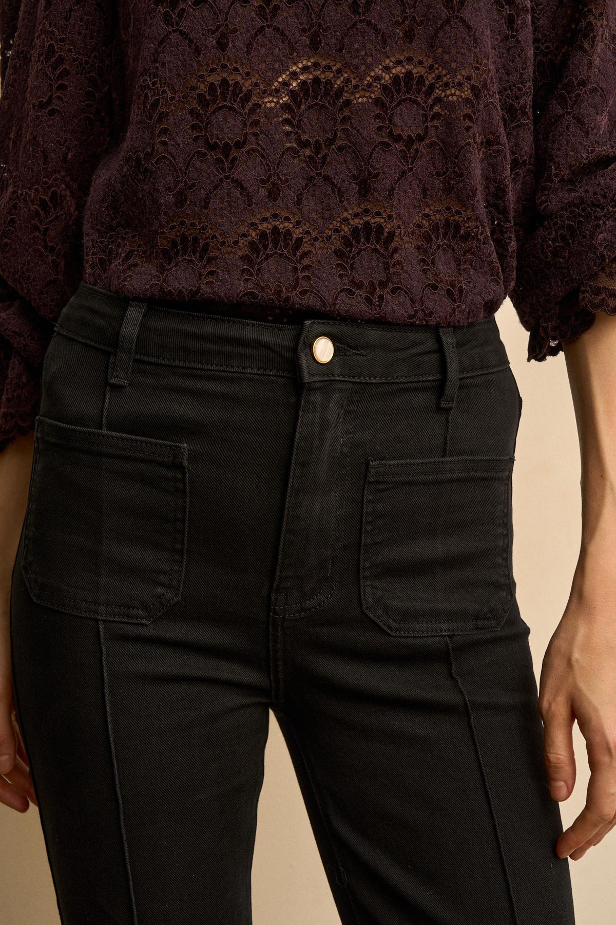 Elvire Denim Trousers with Pockets
