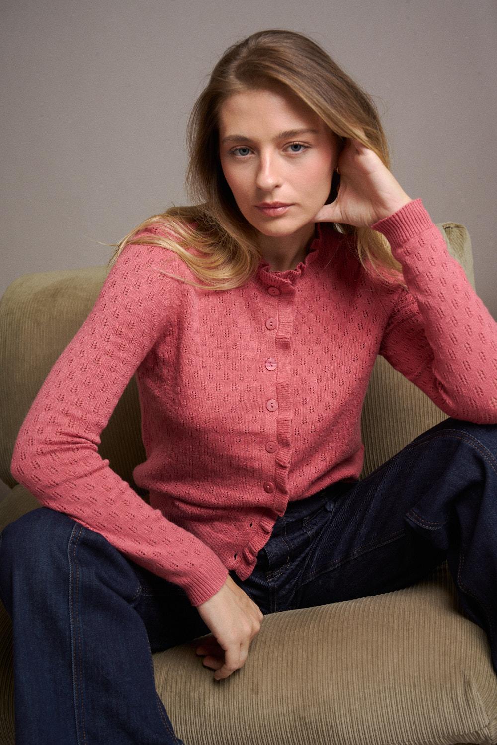 Solène Openwork Cardigan