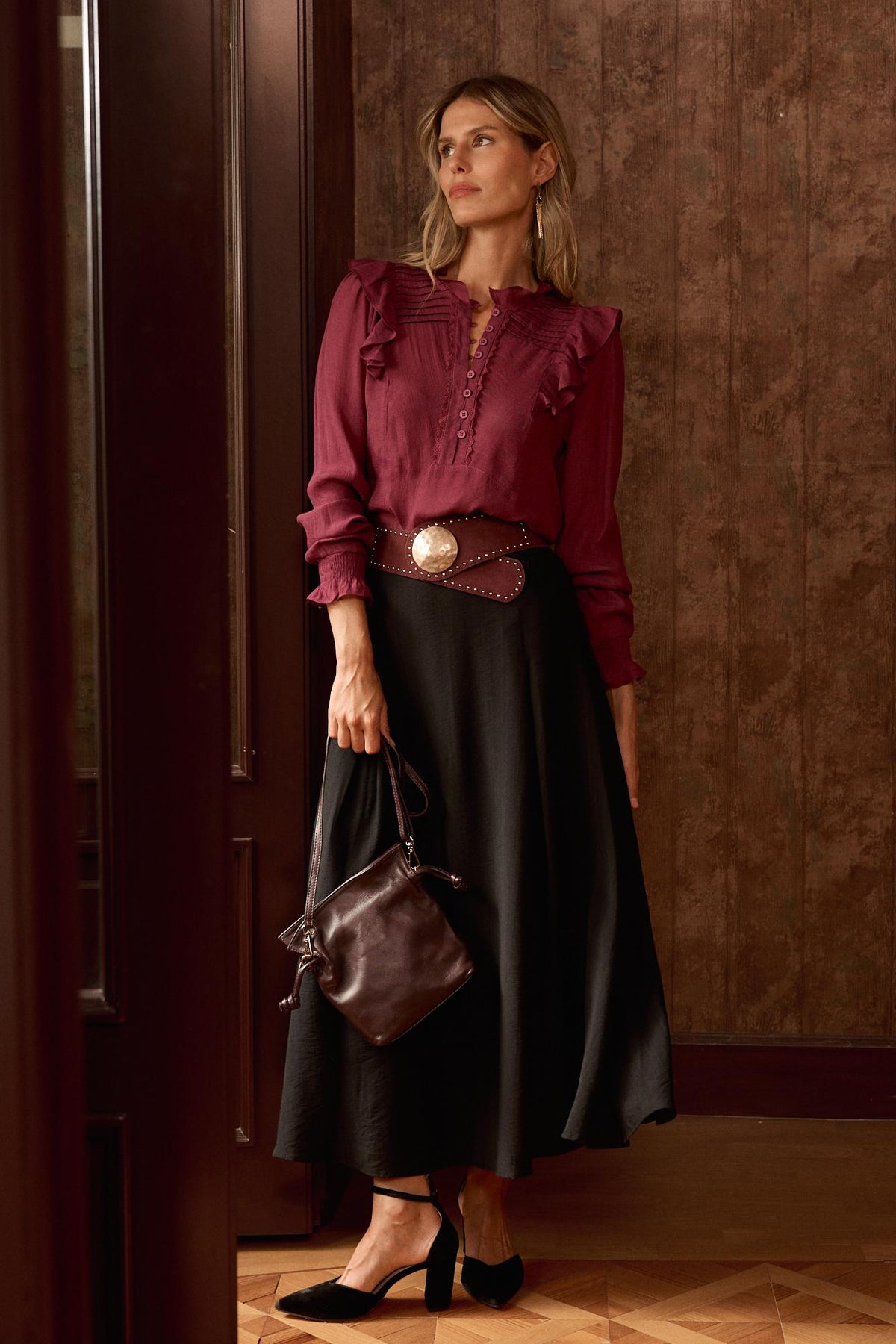 Alexandra Ruffle Blouse