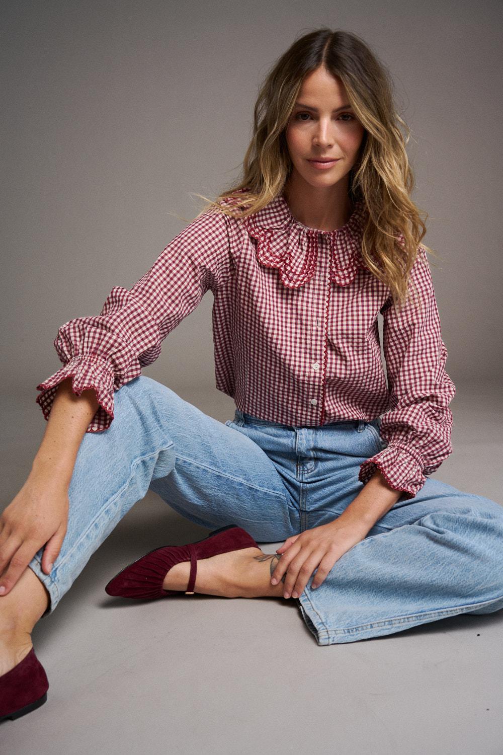 Blusa Cuadros Aurelia