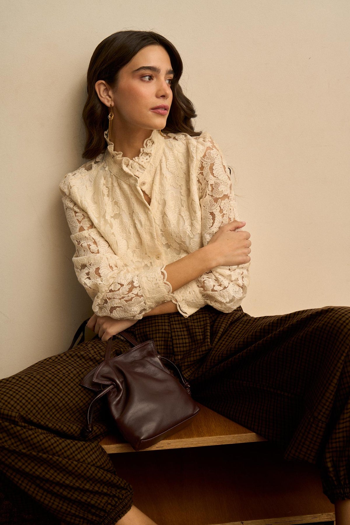 Blusa Encaje Floral Ismée