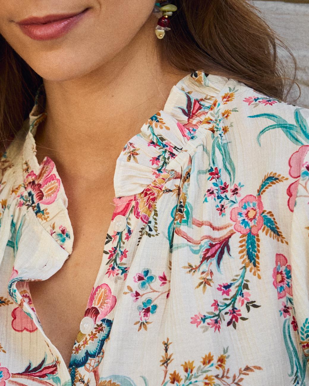 Camisa Flores Tunia