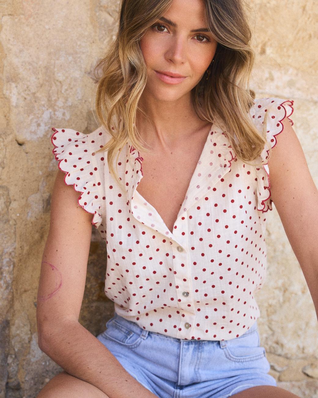 Blouse à pois Indiana