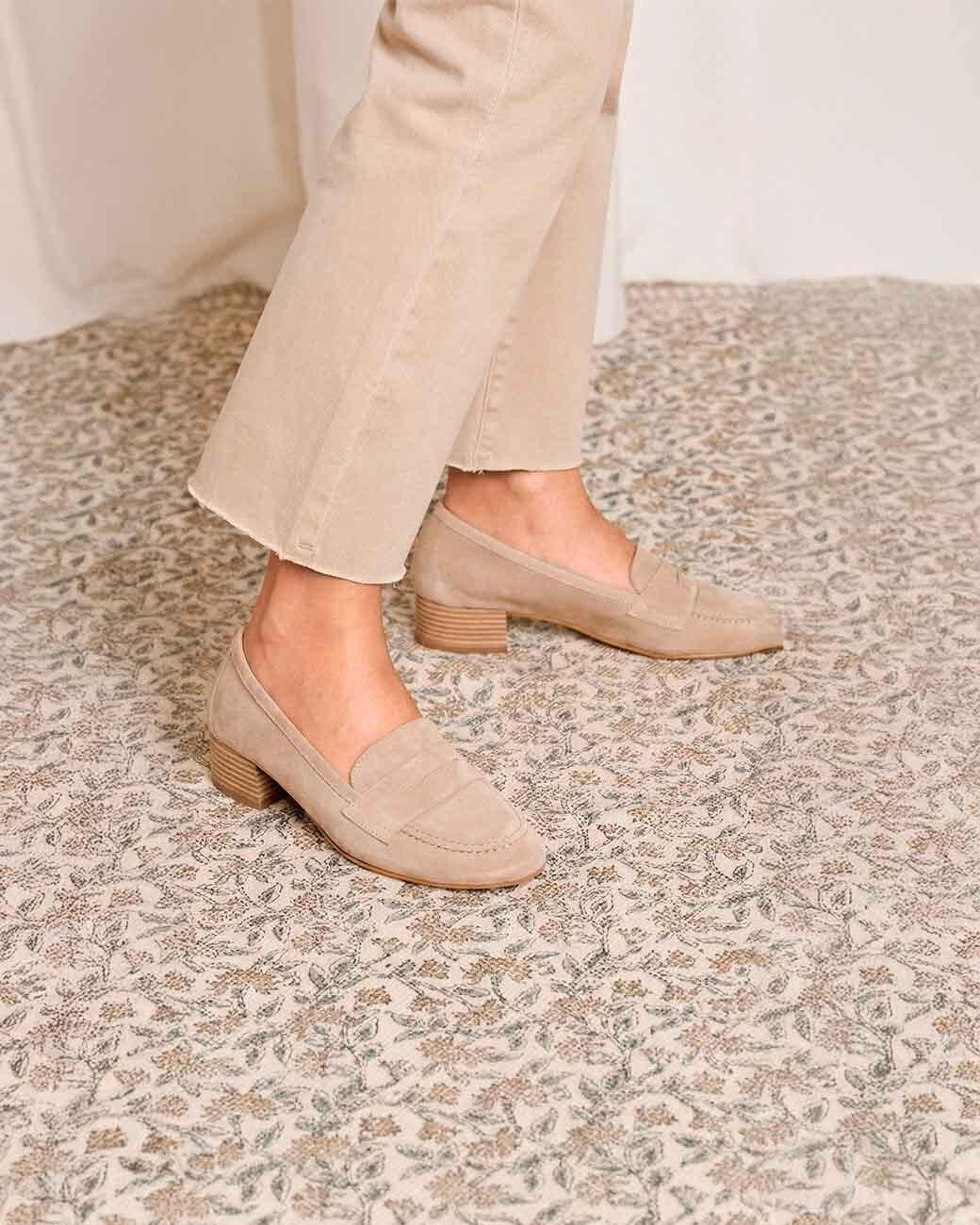 Flora Suede Loafers