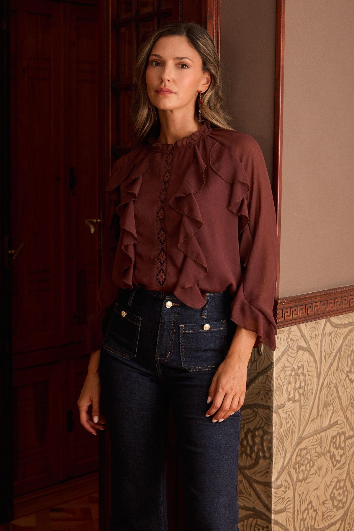 Blusa Volantes Alba