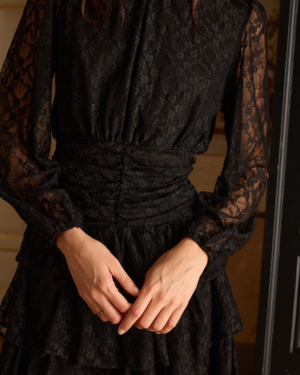Robe courte à volants Livia
