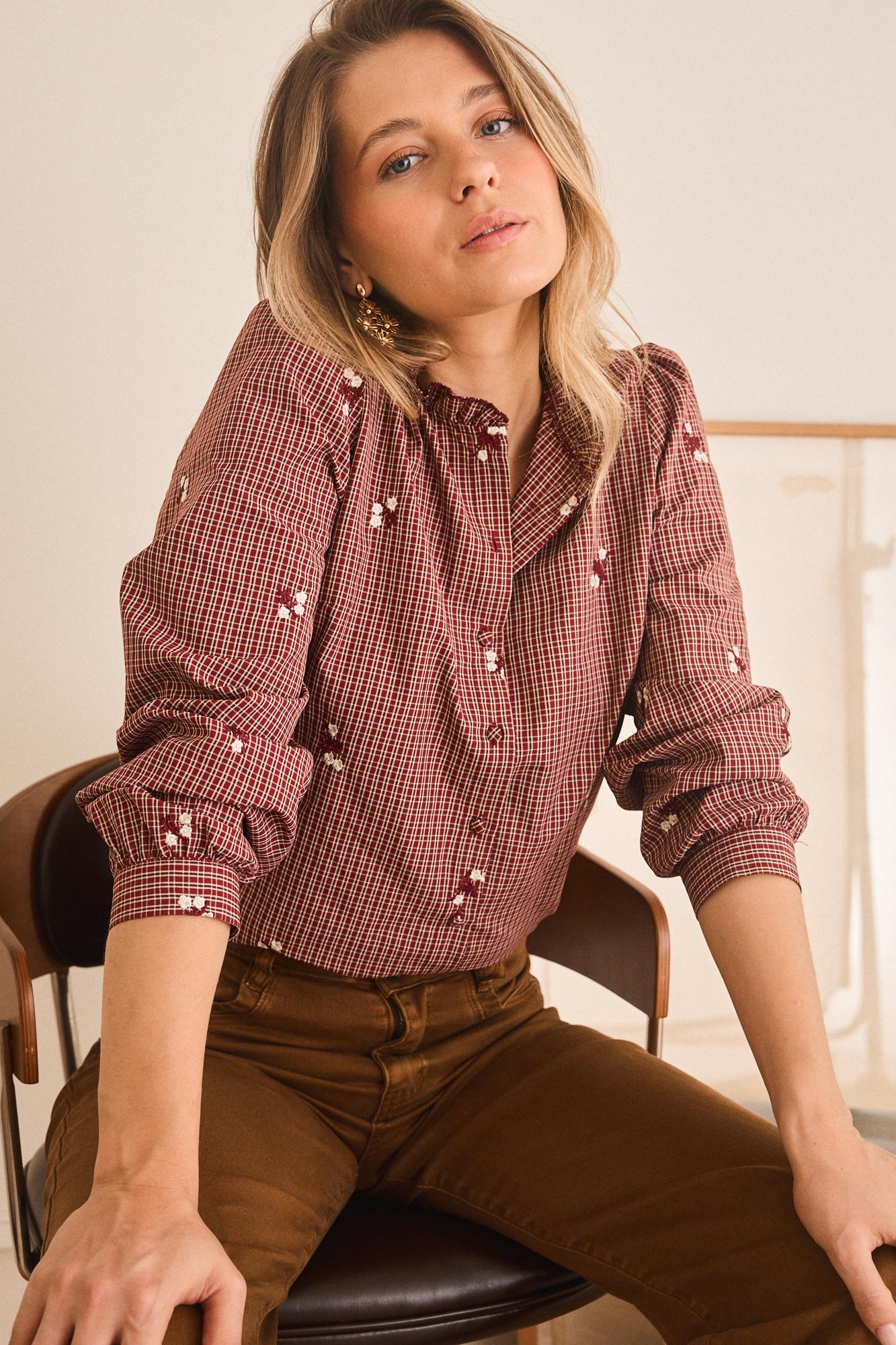 Wida Check print Shirt