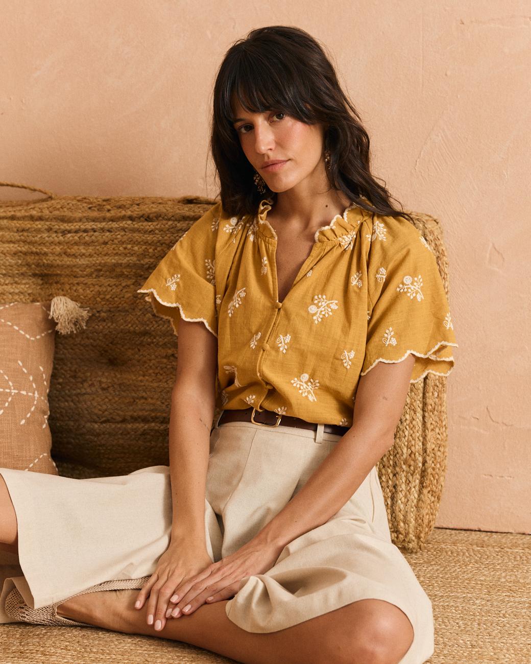 Belén Mustard Blouse