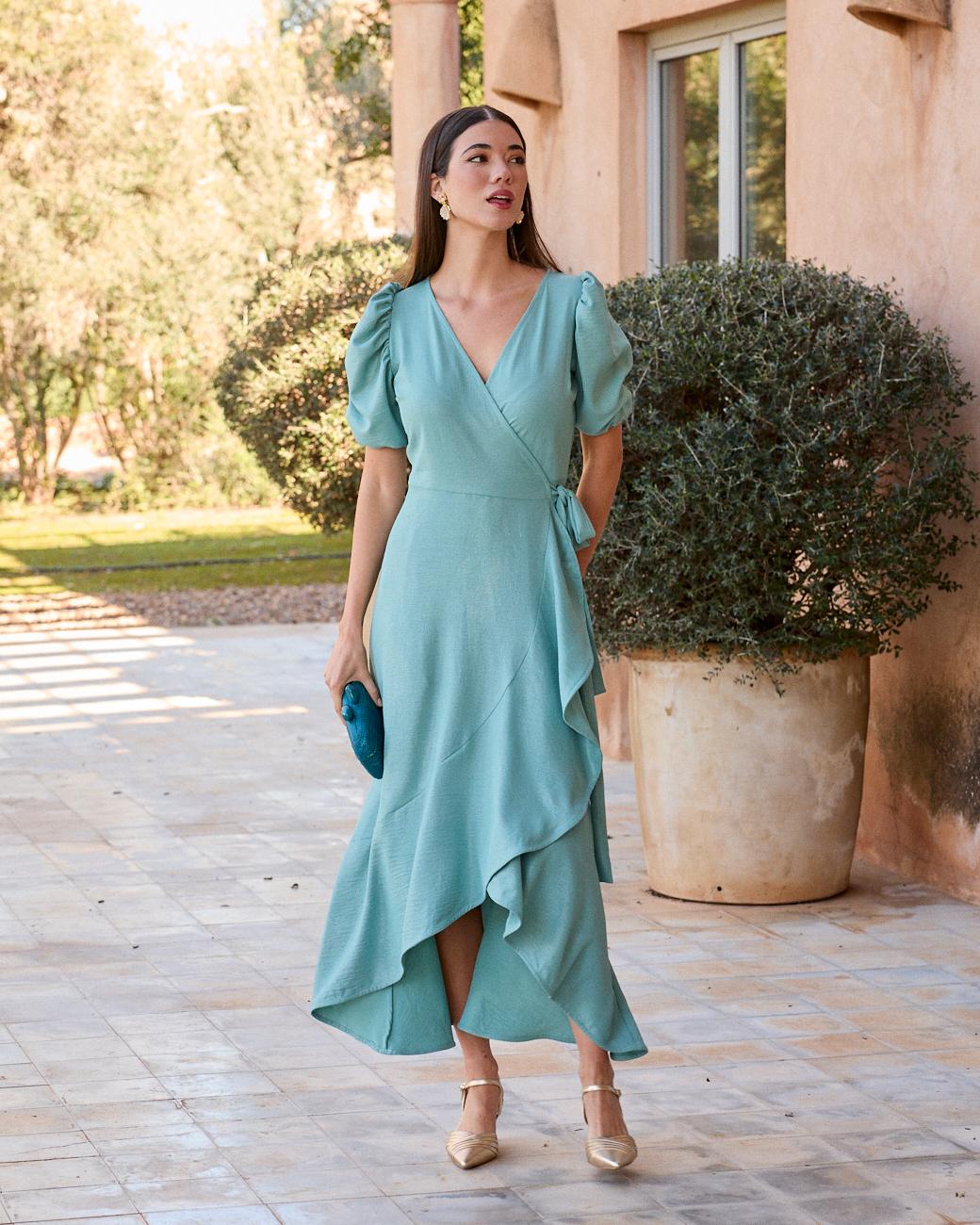 Robe à manches Leane