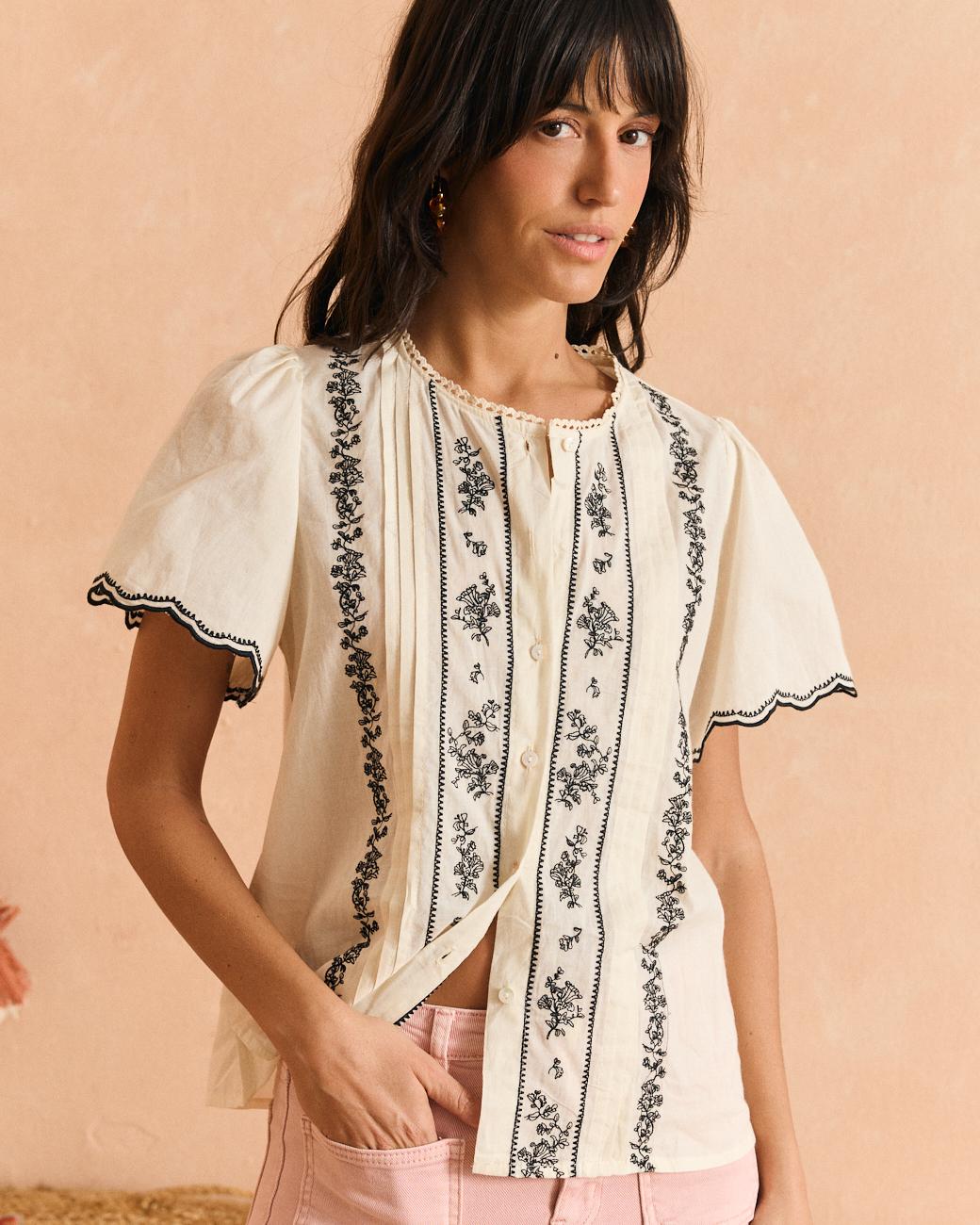Chemise brodée Rubina