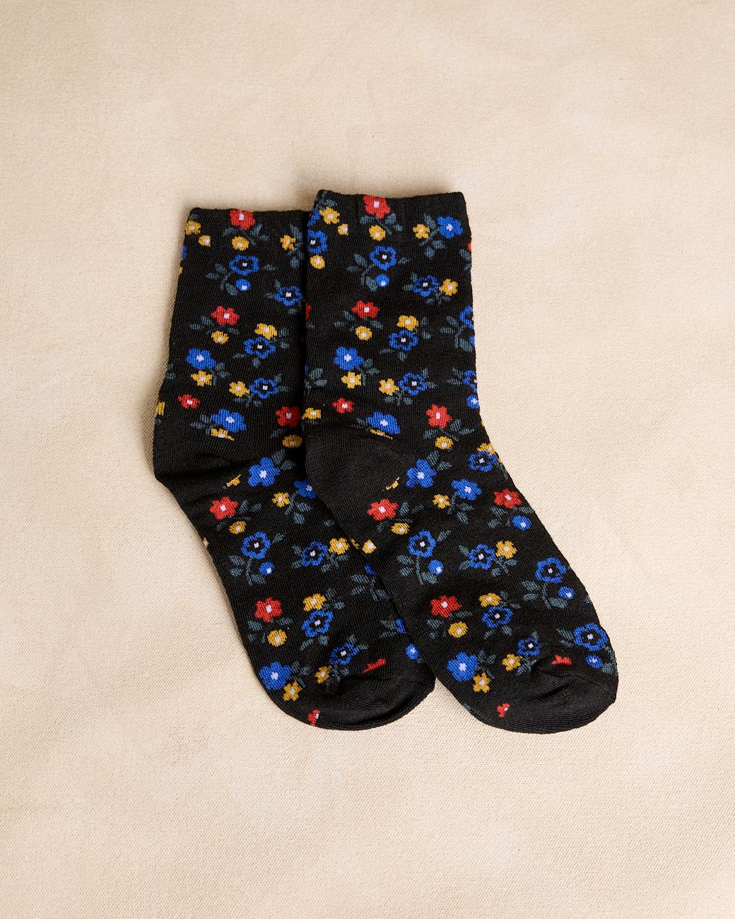 Lot de chaussettes fleurs