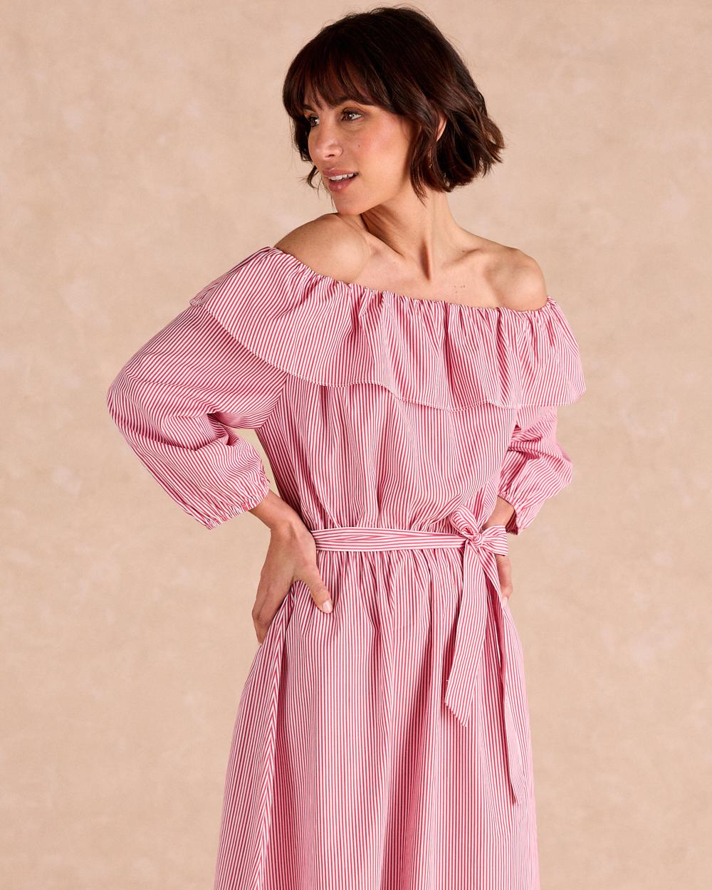 Vestido Midi Rayas Nimia