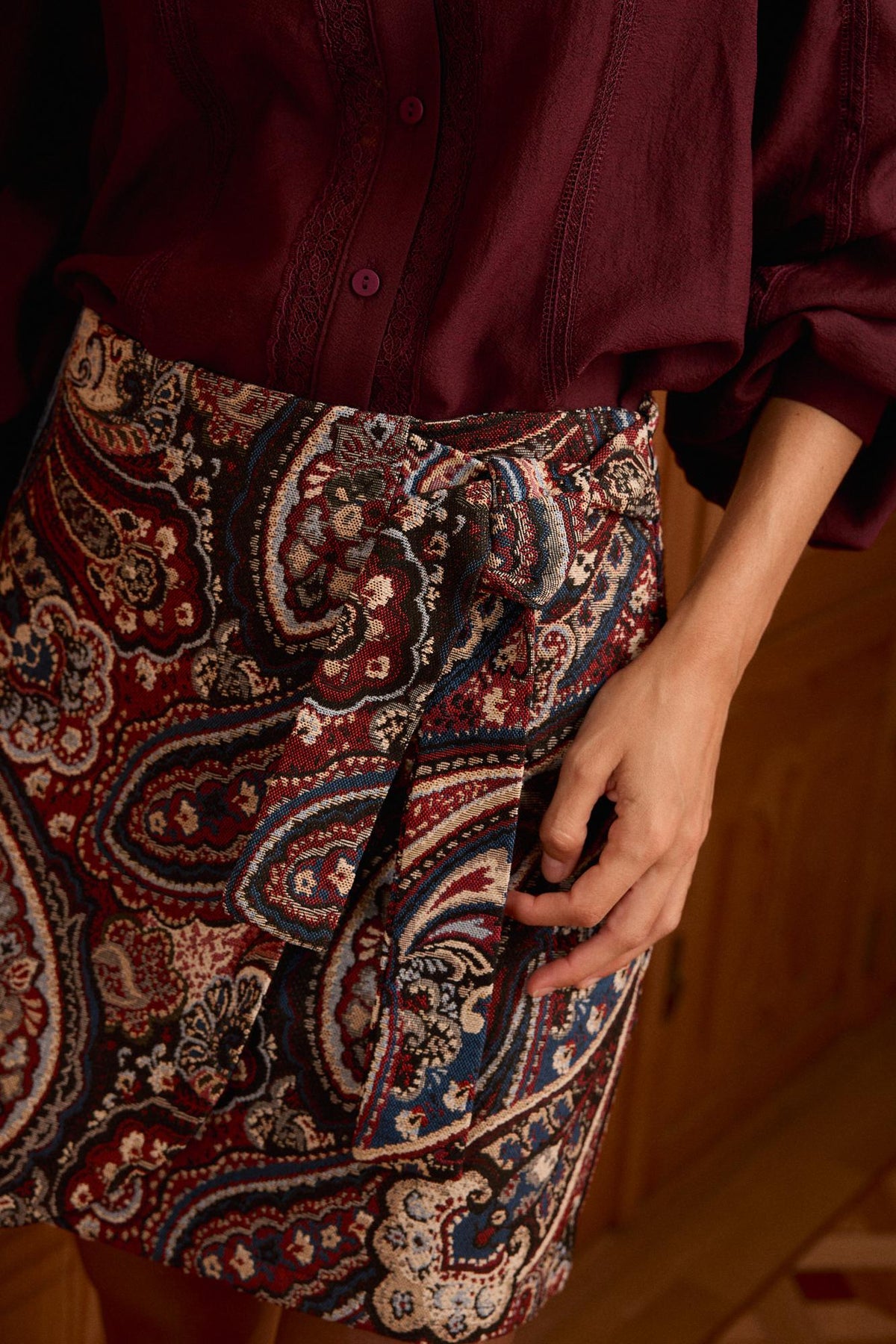 Falda paisley pepa