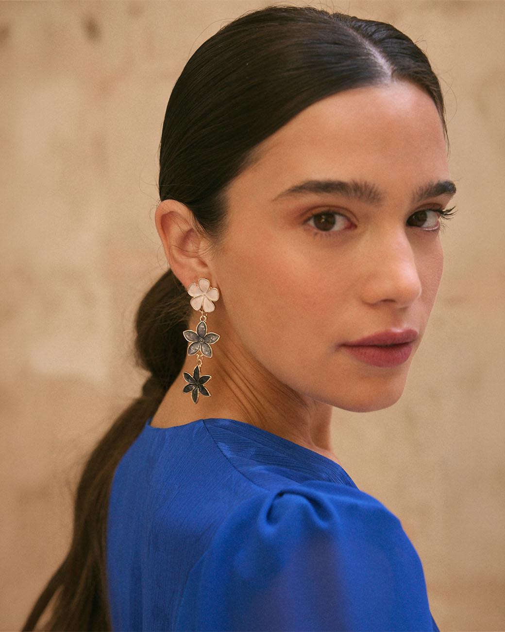 Boucles d’oreilles fleurs Lorena