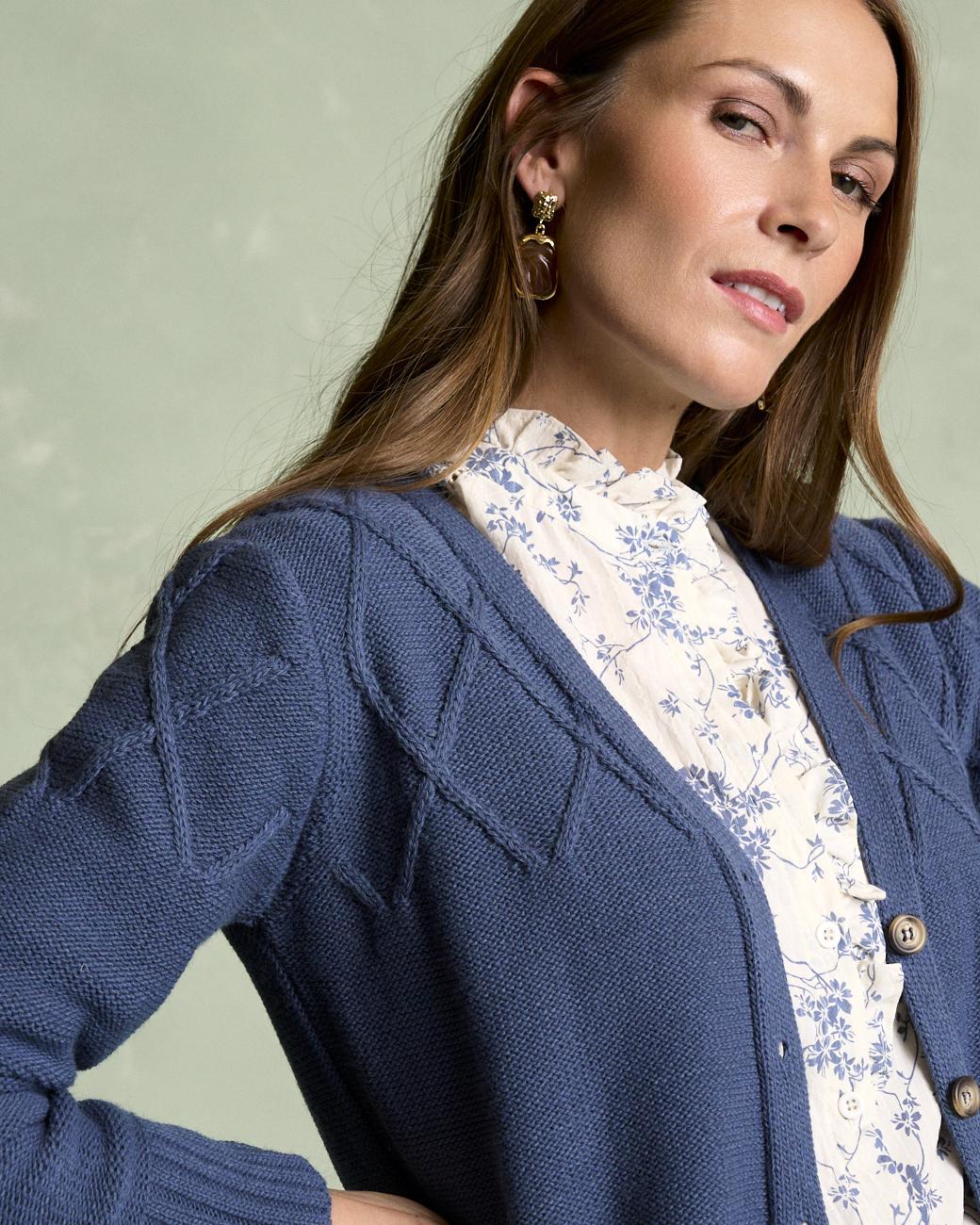 Bourget Striped Cardigan