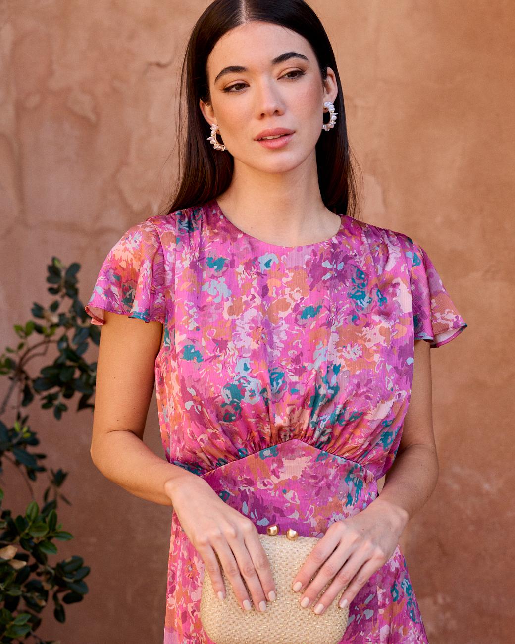 Delfina Print Dress