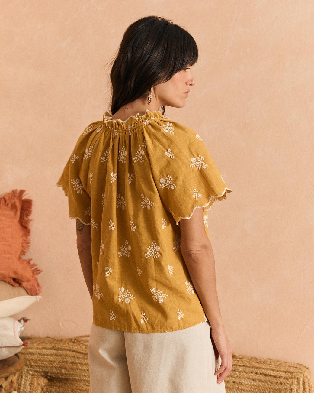 Belén Mustard Blouse