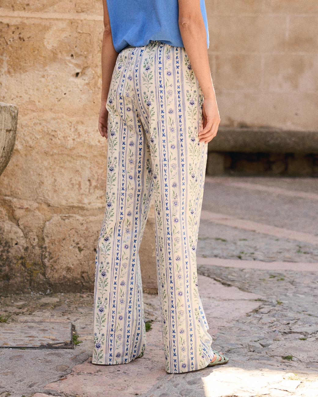 Pantalon à fleurs Elodi