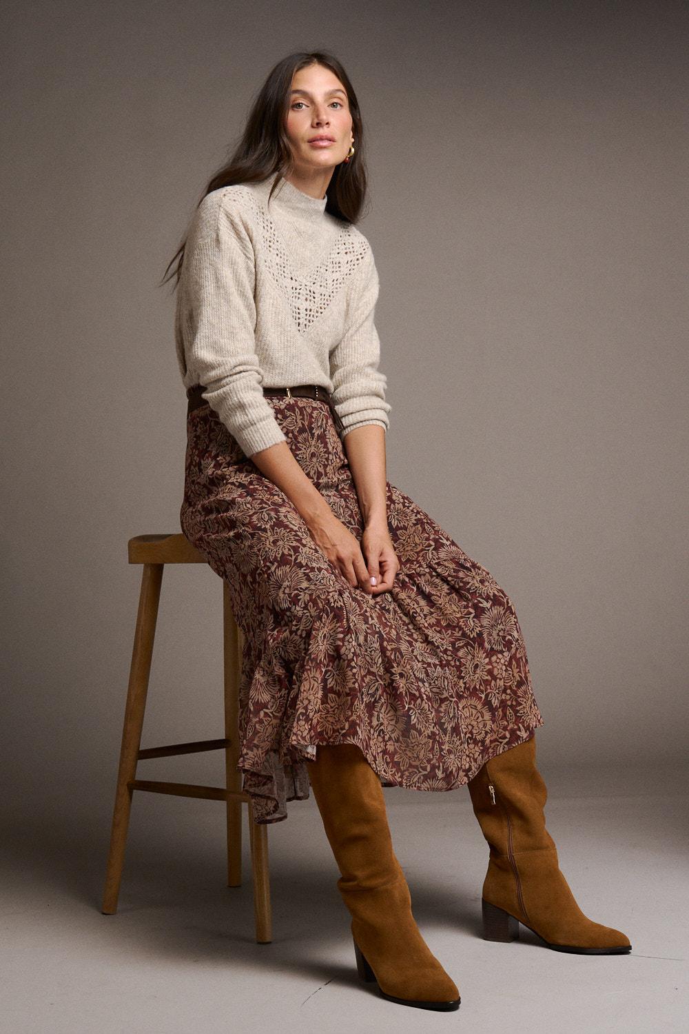 Falda Flores Eleni
