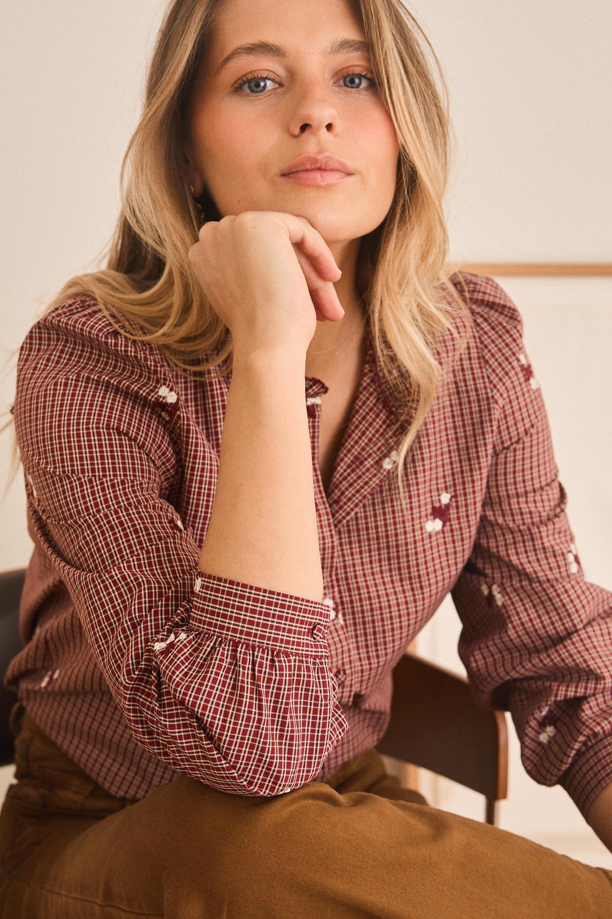 Wida Check print Shirt