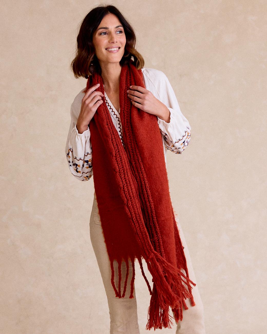 Cable Knit Scarf Cambrai