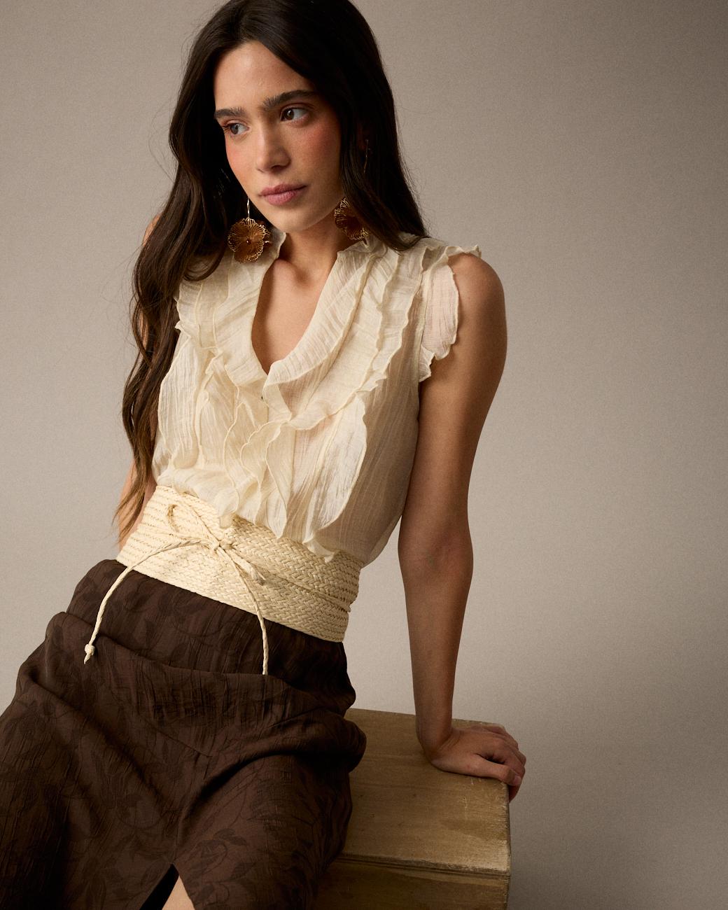 Camisa Volantes Irune