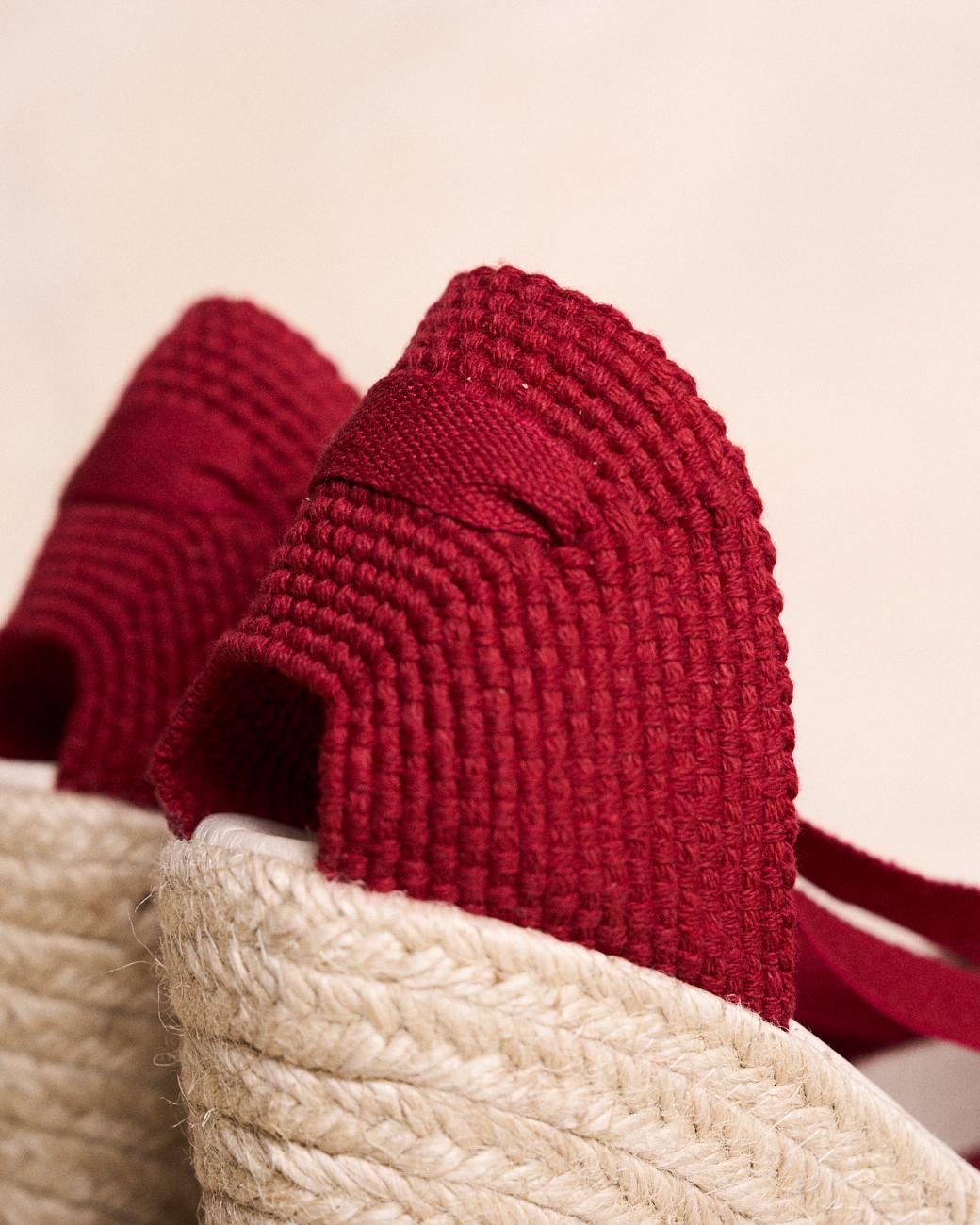 Espadrille grenat Ane