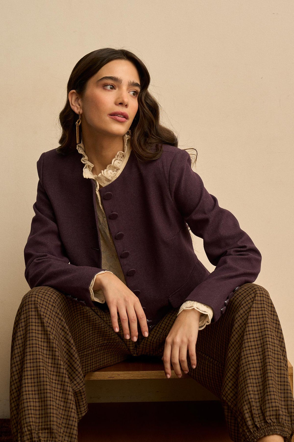 Chaqueta Cuello Redondo Esmée